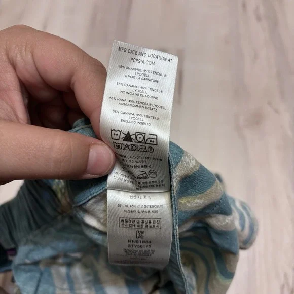 Patagonia Women's W's Garden Island Shorts New W/O Tag Size Small Blue Hawaiian - Picture 7 of 8